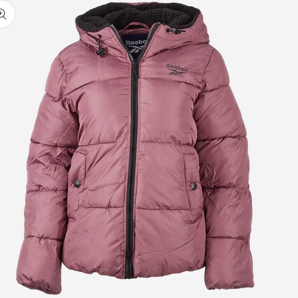 Reebok Women's Sherpa Hood Puffer Jacket - Picture 1 of 4